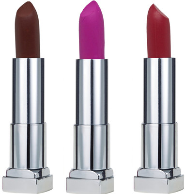 

KRAYONS SHEER MATTE LIPSTICK HOT AND BOLD SOFT CREAMY MATTE LIPSTICK (SET OF 3)(BRICK TONE, ROSE PETALS, TWILIGHT PINK)
