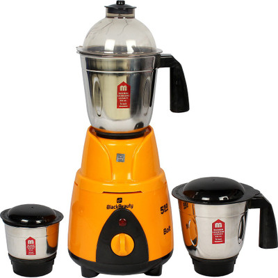 

Black Beauty BOLT 550 Mixer Grinder(Yellow, 3 Jars)