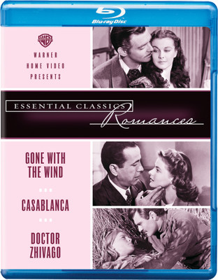 Essential Classics Romances: 3 Movies Collection - Gone With the Wind + Casablanca + Doctor Zhivago (3-Disc Box Set)(Blu-ray English)