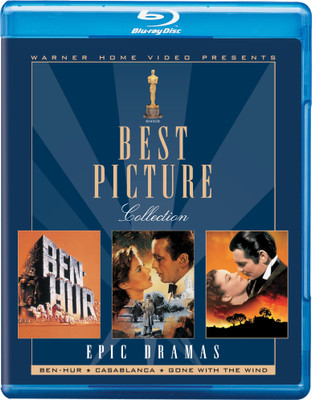 

Warner Bros. Best Picture Collection: Ben-Hur + Casablanca + Gone with the Wind (4-Disc Box Set)(Blu-ray English)