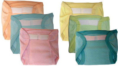 

Kidska Reusable Washable Napies for New Born Baby, Orange;yellow;blue;green