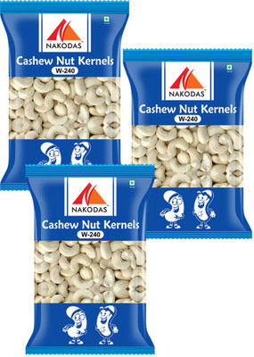 

NAKODAS W240 (Bold) 750g (250g X 3) Cashews(750 g, Pouch)