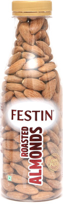 

FESTIN Almonds Roasted With Black Salt & Iodized Salt 290 gm Almonds(290 g, Plastic Bottle)
