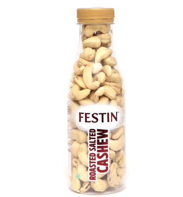 

FESTIN Premium Roasted and Salted Cashew 230 gm Cashews(230 g, Plastic Bottle)