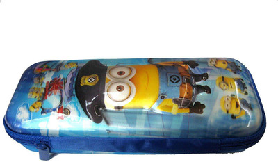 

Funcart Minion Pencil box pouch with 3D character Art Plastic Pencil Box(Set of 1, Blue)