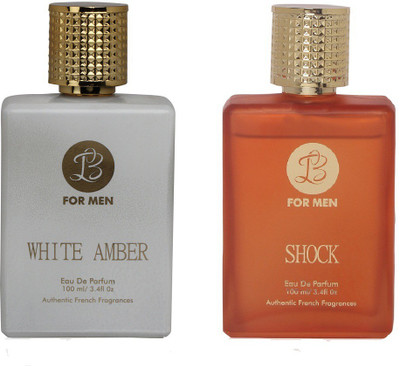 

Lyla Blanc WHITE- AMBER -SHOCK Perfume- Spray for Men- (Set of 2) (100ml each) Eau de Parfum - 100 ml(For Men)