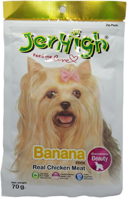 JERHIGH JER HIGH banana Chicken Dog Treat(500 g, Pack of 6)