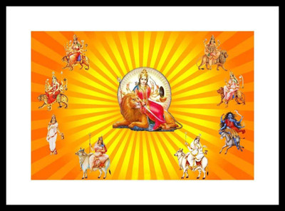 

Aabhaas Mata Lakshmi Wall Poster Fine Art Print(12 inch X 18 inch, Rolled)