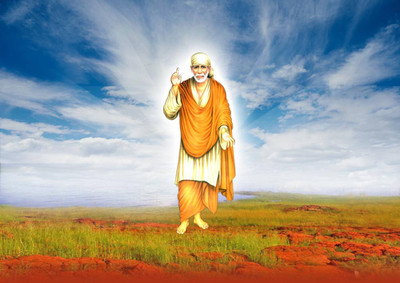 

Aabhaas Sai Baba Wall Poster Fine Art Print(12 inch X 18 inch, Rolled)