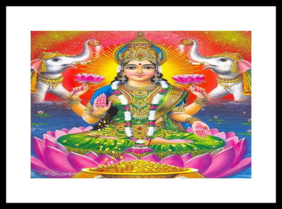 

Aabhaas Mata Lakshmi Wall Poster Fine Art Print(12 inch X 18 inch, Rolled)