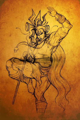 

Aabhaas Shiva Wall Poster Fine Art Print(12 inch X 18 inch, Rolled)