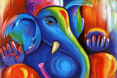 

Aabhaas Ganesha Wall Poster Fine Art Print(12 inch X 18 inch, Rolled)