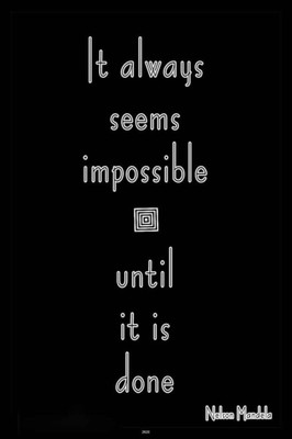 

Aabhaas Nelson Mandela Wall Poster Fine Art Print(12 inch X 18 inch, Rolled)