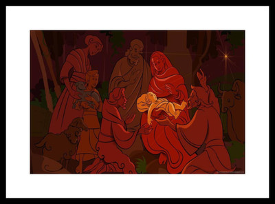 

Aabhaas Jesus Christ Wall Poster Fine Art Print(12 inch X 18 inch, Rolled)