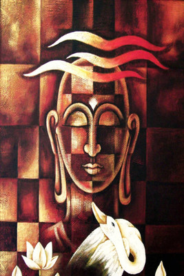 

Aabhaas Buddha Wall Poster Fine Art Print(12 inch X 18 inch, Rolled)