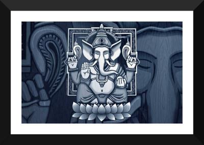 

Aabhaas Ganesha Wall Poster Fine Art Print(12 inch X 18 inch, Rolled)