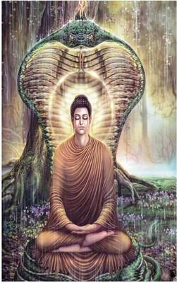 

Aabhaas Buddha Wall Poster Fine Art Print(12 inch X 18 inch, Rolled)