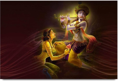 

Aabhaas Radha Krishna Wall Poster Fine Art Print(12 inch X 18 inch, Rolled)