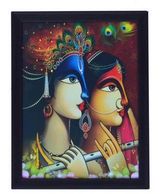 

Aabhaas Radha Krishna Wall Poster Fine Art Print(12 inch X 18 inch, Rolled)