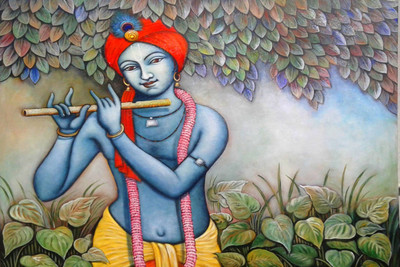 

Aabhaas Krishna Wall Poster Fine Art Print(12 inch X 18 inch, Rolled)