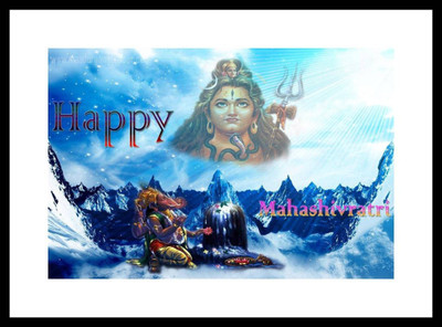 

Aabhaas Shiva Wall Poster Fine Art Print(12 inch X 18 inch, Rolled)
