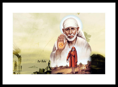 

Aabhaas Sai Baba Wall Poster Fine Art Print(12 inch X 18 inch, Rolled)