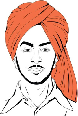 

Aabhaas Bhagat Singh Wall Poster Fine Art Print(12 inch X 18 inch, Rolled)