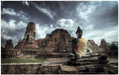 

Aabhaas Buddha Wall Poster Fine Art Print(12 inch X 18 inch, Rolled)