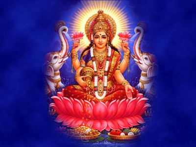 

Aabhaas Mata Lakshmi Wall Poster Fine Art Print(12 inch X 18 inch, Rolled)