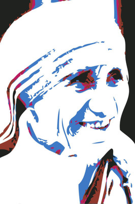 

Aabhaas Mother Teresa Wall Poster Fine Art Print(12 inch X 18 inch, Rolled)