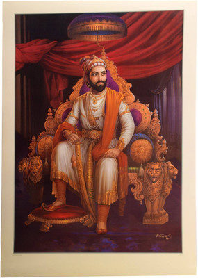 

Aabhaas Shivaji Wall Poster Fine Art Print(12 inch X 18 inch, Rolled)