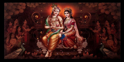 

Aabhaas Radha Krishna Wall Poster Fine Art Print(12 inch X 18 inch, Rolled)