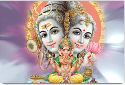 

Aabhaas Ganesha Wall Poster Fine Art Print(12 inch X 18 inch, Rolled)