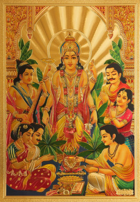 

Aabhaas Vishnu Wall Poster Fine Art Print(12 inch X 18 inch, Rolled)