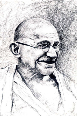

Aabhaas Mahatma Gandhi Wall Poster Fine Art Print(12 inch X 18 inch, Rolled)