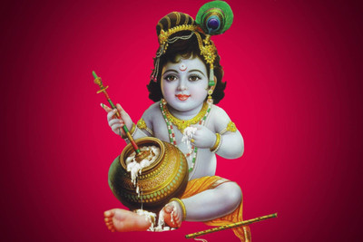 

Aabhaas Krishna Wall Poster Fine Art Print(12 inch X 18 inch, Rolled)