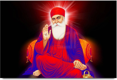 

Aabhaas Guru Nanak Wall Poster Fine Art Print(12 inch X 18 inch, Rolled)