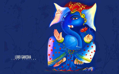 

Aabhaas Ganesha Wall Poster Fine Art Print(12 inch X 18 inch, Rolled)