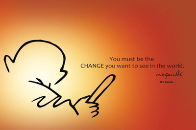 

Aabhaas Mahatma Gandhi Wall Poster Fine Art Print(12 inch X 18 inch, Rolled)