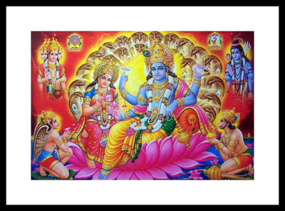 

Aabhaas Vishnu Wall Poster Fine Art Print(12 inch X 18 inch, Rolled)