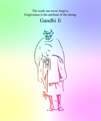 

Aabhaas Mahatma Gandhi Wall Poster Fine Art Print(12 inch X 18 inch, Rolled)