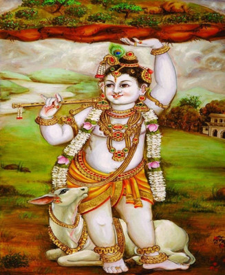 

Aabhaas Krishna Wall Poster Fine Art Print(12 inch X 18 inch, Rolled)