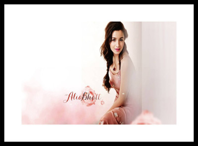 Aabhaas Alia Bhatt Wall Poster Fine Art Print(12 inch X 18 inch, Rolled)