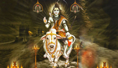 

Aabhaas Shiva Wall Poster Fine Art Print(12 inch X 18 inch, Rolled)