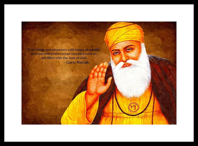 

Aabhaas Guru Nanak Wall Poster Fine Art Print(12 inch X 18 inch, Rolled)