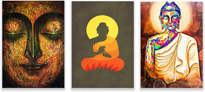 

Aabhaas Buddha Wall Poster Fine Art Print(12 inch X 18 inch, Rolled)