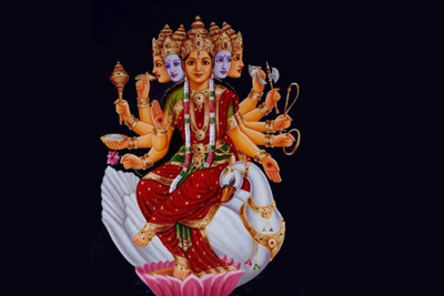 

Aabhaas Mata Lakshmi Wall Poster Fine Art Print(12 inch X 18 inch, Rolled)