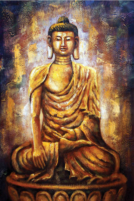 

Aabhaas Buddha Wall Poster Fine Art Print(12 inch X 18 inch, Rolled)