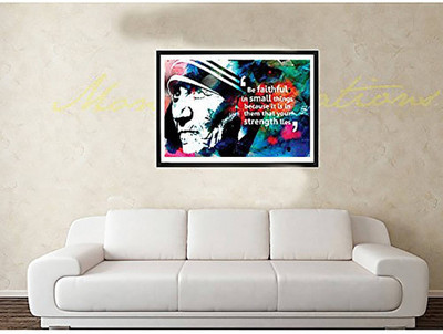 

Aabhaas Mother Teresa Wall Poster Fine Art Print(12 inch X 18 inch, Rolled)