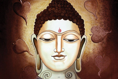 

Aabhaas Buddha Wall Poster Fine Art Print(12 inch X 18 inch, Rolled)